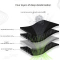 1Pair Bamboo Charcoal Antibacterial Shoes Insoles Plant Deodorant Running Sports Insole for Feet Thick Shock Absorbing Shoe Sole. 