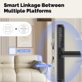 MOES Matter Tuya WiFi Smart Light Switch Glass Touch Control Fireproof Neutral Wire Required With Alexa Google Home HomeKit lightify. 