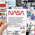 50Pcs NASA Stickers Spaceship Decals DIY Waterproof Sticker For Phone Laptop Suitcase Notebook Skateboard. 