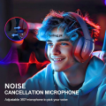 Noise Cancelling Wireless Bluetooth Gaming Headphones, Surround-Sound 7.1 Stereo HIFI Bass RGB Gaming Wired Headset Earphones for PS4, PS5, PC, Laptop, Xbox One, Nintendo Switch, Android Mobile, iPhone ~ Gym Headphone with Microphone by FunBug. 