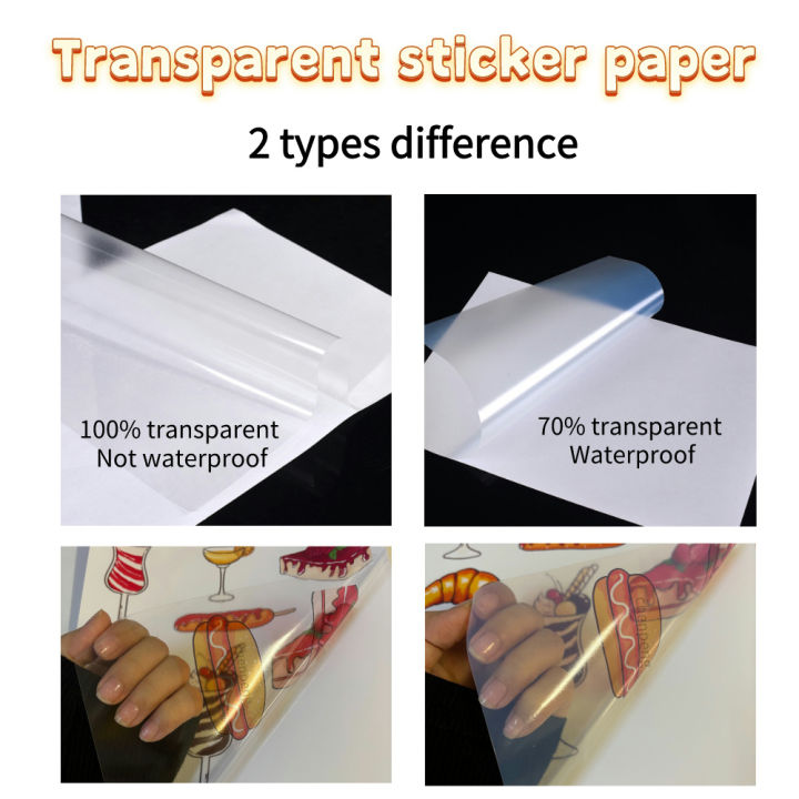 50%20Sheets%20100%25%20Transparent%20Vinyl%20Sticker%20Paper%20for%20Inkjet%20Printer%20White%20Glossy%20A4%20Waterproof%20Printable%20Stickers%20Adhesive%20Paper%20-%20Image%205