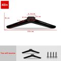 New Universal TV Base Stand Legs With Screws Black TV Stand Base Mount Tabletop Adjustable Hardware Bedroom.
