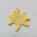 20Pcs 6cm Maple Leaf Flower Embroidery Appliques Handmade DIY Sewing Supplies Patches Headwear Clothing Decoration Whohlesale. 