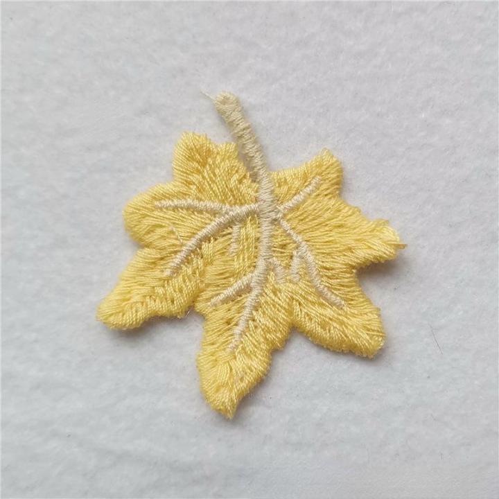 20Pcs%206cm%20Maple%20Leaf%20Flower%20Embroidery%20Appliques%20Handmade%20DIY%20Sewing%20Supplies%20Patches%20Headwear%20Clothing%20Decoration%20Whohlesale%20-%20Image%205