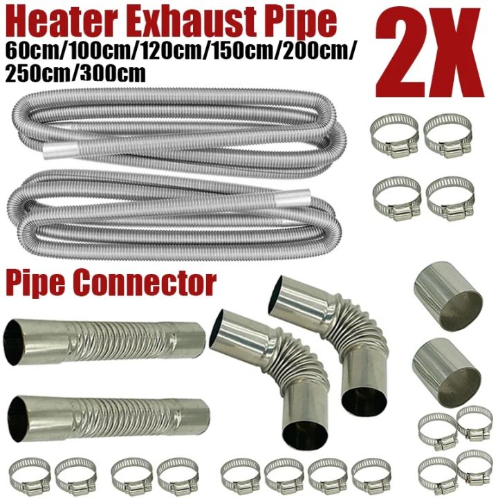 Air%20Diesel%20Parking%20Heater%20Stainless%20Steel%20Exhaust%20Pipe%20Tube%20Gas%20Vent%20Hose%20+Aluminum%20Foil%20Sleeve%20With%20Hose%20Clamp%20For%20Car%20-%20Image%202