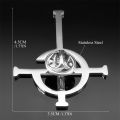 Ghost Band BC Stainless Steel Brooch Ghost Ghoul Nameless Cross Musical Band Mask Grucifix Brooches PINS Jewelry collar de ghost. 