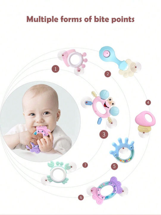14pcs%20Box%20Baby%20Rattles%20Baby%20Teether%20Toys%20Set%20Newborn%20Early%20Educational%20Sensory%20Play%20STEM%20Boy%20Girls%20%20for%20Infant%20Chewable%20%20-%20Image%202
