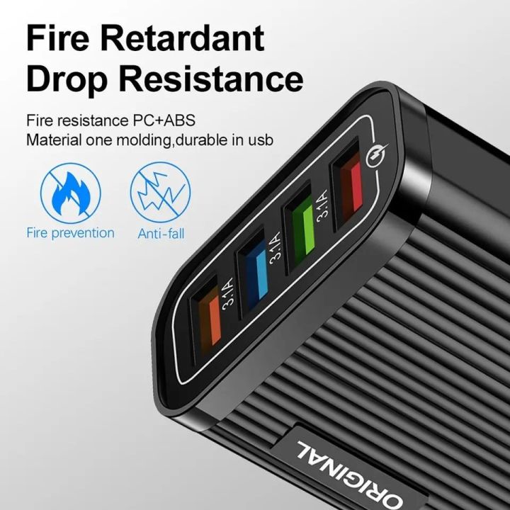 4-port%20Usb%20Mobile%20Phone%20Charger%20With%20Led%20Light%205V/3A%20Travel%20Fast%20Quick%20Charging%20Usb%20Adapter%20US/EU%20Plug%20-%20Image%204