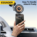 Essager Magnetic Wireless Charger Car Phone Holder 15W Fast Charging Easy Paste Mount Stand For Magsafe iPhone 15 14 13 Pro Max.
