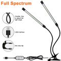 LED Grow Light Full Spectrum USB Plant Cultivation Lamp 5V Dimmable Timing Auto On/Off Vegs Fruit Flower Succulent Fill Lighting. 