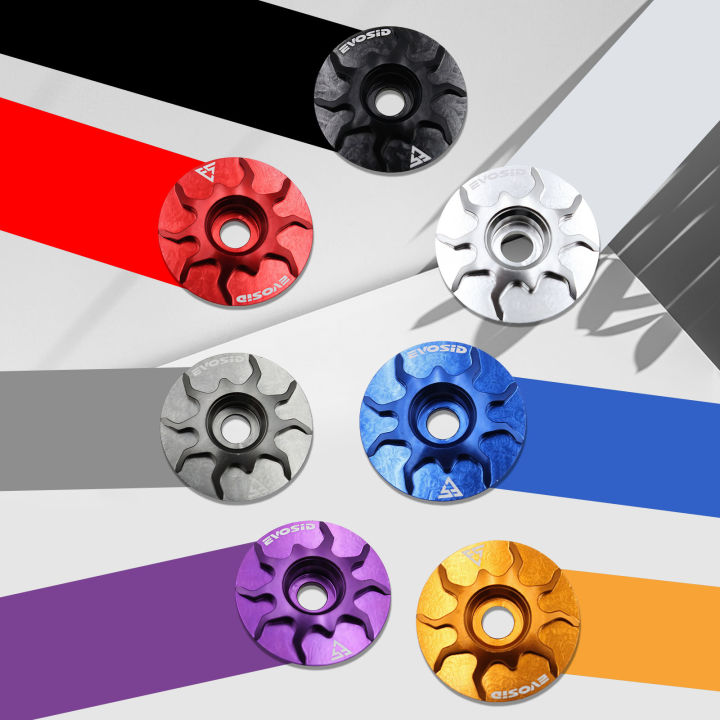 EVOSID%20MTB%20Bicycle%20Headset%20Top%20Cap%201-1/8%20Road%20Bike%20Stem%20Cover%20Aluminium%20Alloy%20Ultralight%20Headset%20Cover%20With%20Screw%20For%2028.6m%20Fork%20-%20Image%205