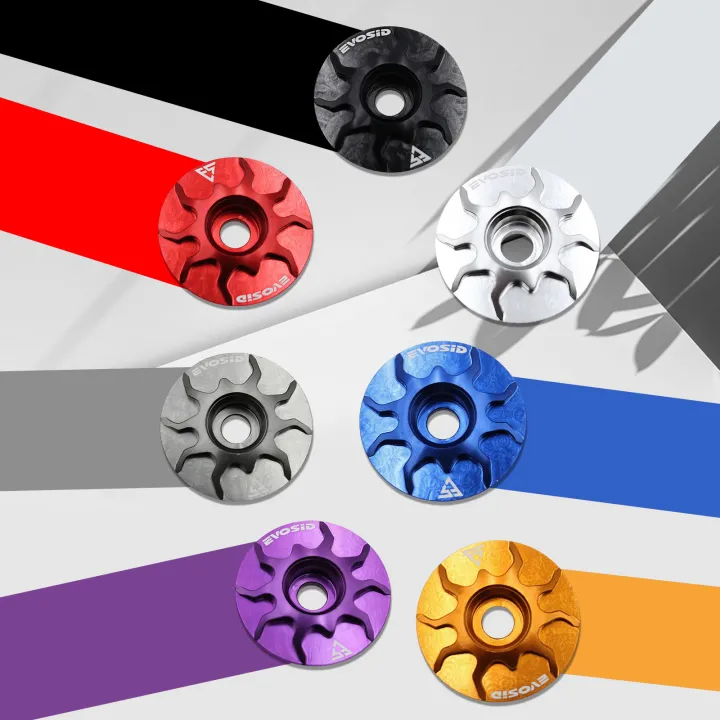 EVOSID%20MTB%20Bicycle%20Headset%20Top%20Cap%201-1/8%20Road%20Bike%20Stem%20Cover%20Aluminium%20Alloy%20Ultralight%20Headset%20Cover%20With%20Screw%20For%2028.6m%20Fork%20-%20Image%205