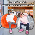 Transparent PVC Inflatable Chair, Blow Up Portable Sofa for Camping Yard Patio, Summer Furniture Outdoor Beach Room for Kids. 