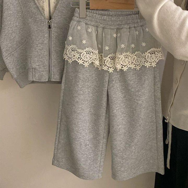 2025%20Korean%20Girls'%20Spring%20Set%20-%20Lace%20Hooded%20Cardigan%20+%20Apron%20Dress%20%7C%20Chic%202-Piece%20Casual%20Outfit%20Baby%20Girl%20Clothes%20-%20Image%204