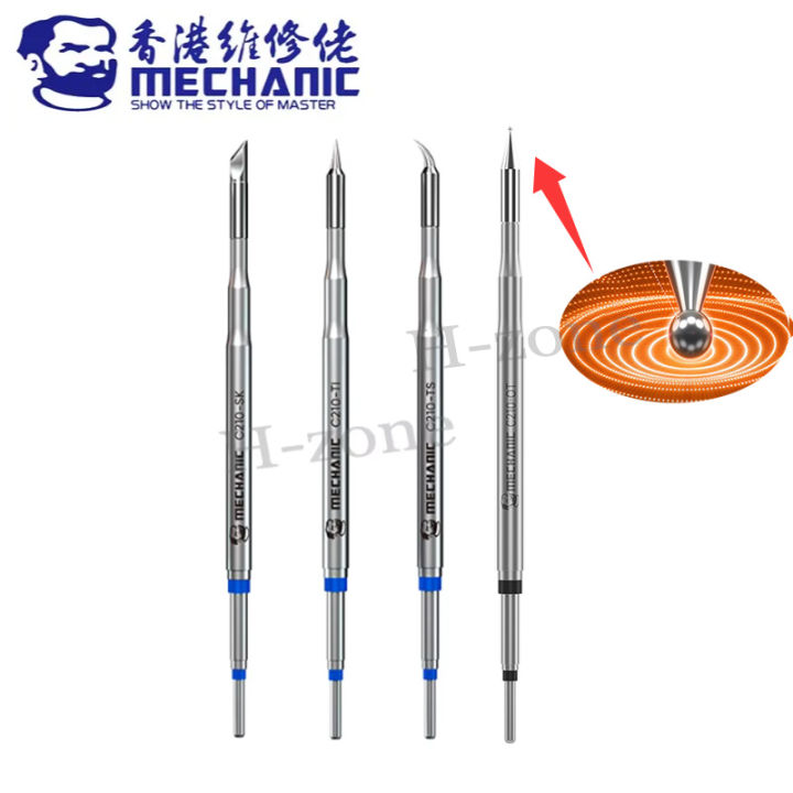 MECHANIC C210 K Soldering Tips Welding Iron Head for JBC Tip T210 Handle JBC CD-2SD/2SHE Sugon T26 T26D T3602 Soldering Station