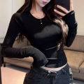 90s Vintage E-girl Emo Clothes Fires Graphic Print Y2K Grunge Long Sleeve T-shirt Aesthetics Black Gothic Punk Tee Streetwear. 