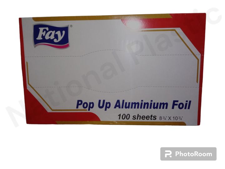 Pop-Up Foil Sheets Aluminium Foil Sheets, Pop-Up Dispenser, for Hair Color Application and Highlighting, Food Safe, 8" W x 10" L, 100-Count