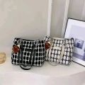 Shopping tote Bag အကွက်ဘေးလွယ်အိတ်. 