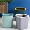Bsshop Trash Can, Plastic Trash Can, Made from Pp Material, Garbage Container, Available in 4 Colors, 2 Sizes.. 