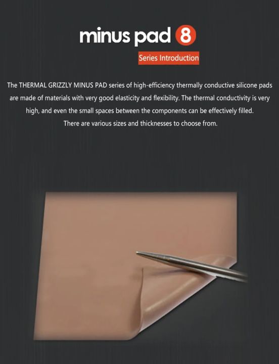 Thermal%20Grizzly%20Minus%20Pad%208%20Thermal%20Pad%208.0W/Mk%20Motherboard/CPU/GPU%20Multi%20Size%20Graphics%20Card%20Thermal%20Silicone%20Pad%20-%20Image%202
