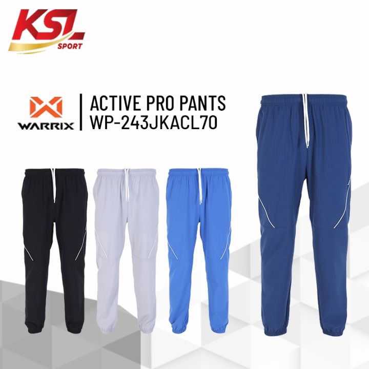 Newest! Warrix Track Suit, Track Suit Pants Model Active Pro, Good Ventilation, Comfortable to Wear (Code Wp-243Jkacl70) Black/Navy Blue/Gray/Blue.