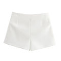 MUJER Pink White Mini Skirt Woman Skort Fashion Bow Skort For Women Summer Slit Short Skirt Woman Split High Waist Skirt Shorts.
