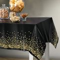 Elegant Dot Disposable Tablecloth, 137 X 274cm - Ideal for Birthday Parties Weddings Youngsters Showers and Special Occasions.