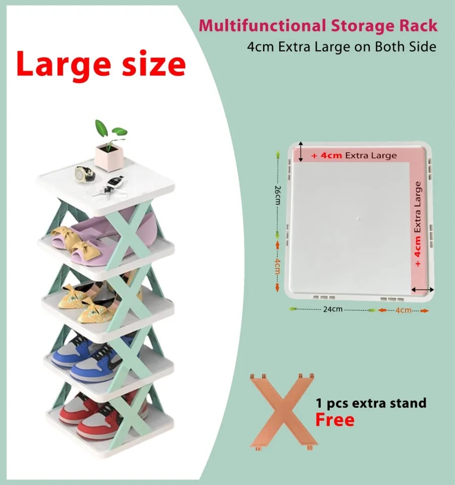 Shop Pro Multifunctional & Foldable Shoe Organizer & Storage Rack
