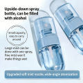 1Pc 30/50/100ml Portable Inverted Spray Bottle Ultra-fine Cosmetic Hydrating Alcohol Empty Container Refillable Tool. 