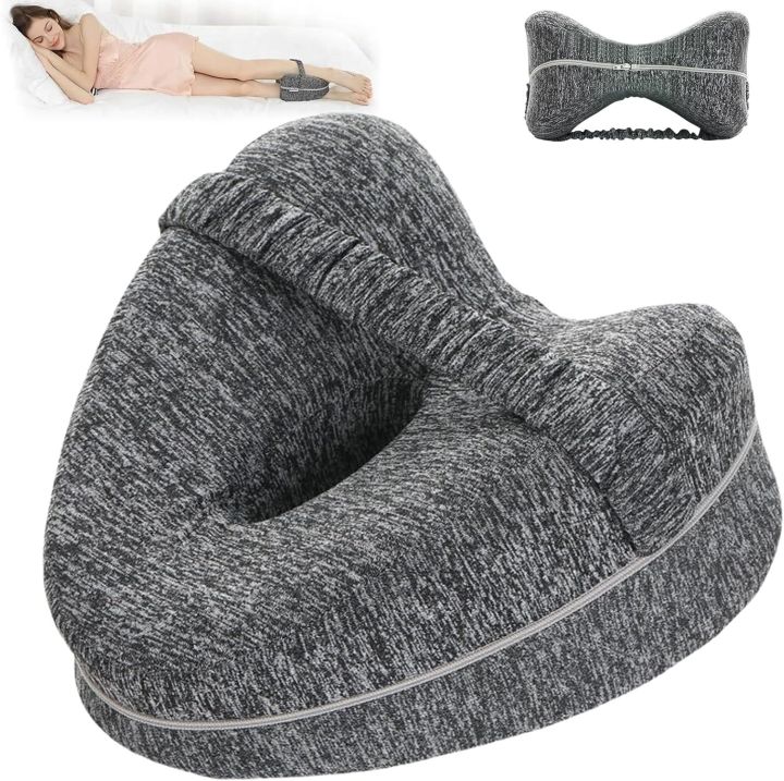 Memory Foam Leg Knee Foam Support Pillow Side Sleeper Sciatica Orthopedic Sciatica Back Hip Relief Pillow For Bed Sofa