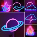 Gamepad Fire Moon Star LED Bright Neon Light Night Sign Modeling Lamp Room Wall Art Decoration Wholesale Xmas Birthday Wedding. 