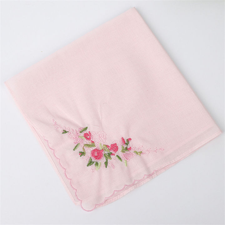 35cm%2060%20count%20cotton%20embroidered%20handkerchief%20plain%20color%20ladies%20high-grade%20cotton%20handkerchief%20holiday%20gift%20wedding%20supplies%20-%20Image%204
