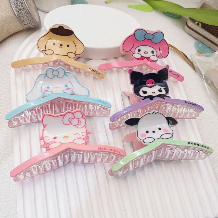 1Pcs/pack Sanrio Hairpin Kawaii Hellokitty Y2K One Piece Hair Grab