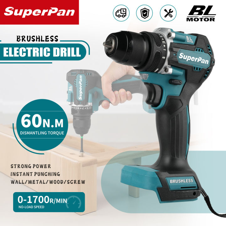 Superpan DDF487 Electric Brushless Cordless Driver Drill Impact ...