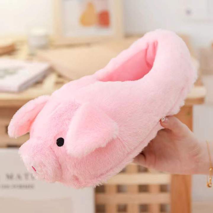Cute%20Cartoon%20Pig%20Winter%20Warm%20Shoes%20Women%20Heel%20Cover%20Home%20Floor%20Slippers%20Soft%20Fur%20Indoor%20Fluffy%20House%20Bedroom%20Slides%20For%20Girls%20-%20Image%206