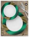 Melamine Dinner set with glass lids and soup set 80pieces ARKON- GEM. 