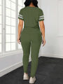 Women's Summer Casual  Set Fashionable Comfortable Ensemble Ladies Clothing Outfit. 
