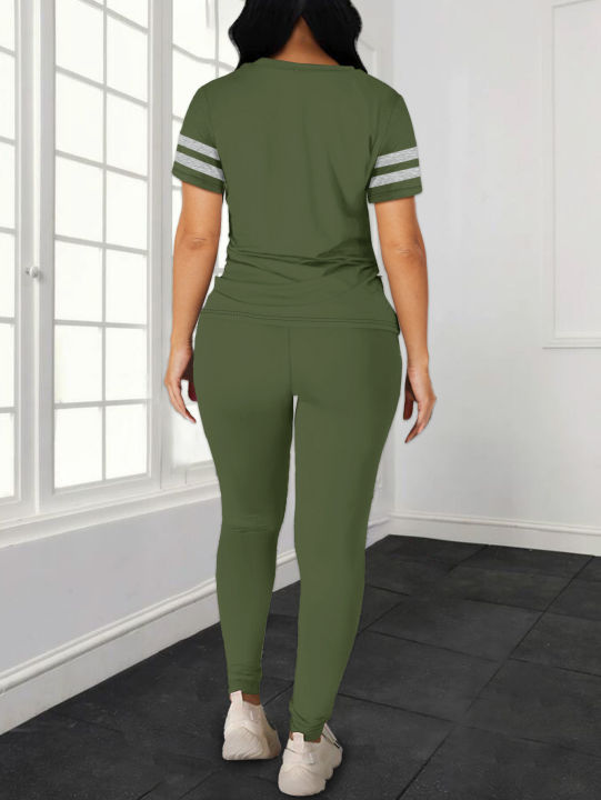 Women's%20Summer%20Casual%20%20Set%20Fashionable%20Comfortable%20Ensemble%20Ladies%20Clothing%20Outfit%20-%20Image%202