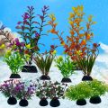 12PCS Artificial Aquarium Decor Plants Water Weeds Ornament Aquatic Plant Fish Tank Grass Decoration Accessories.