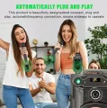 Wireless Microphone System XLR Mic Converter Adapter UHF Automatic Transmitter Setup For Condenser Dynamic Mic. 