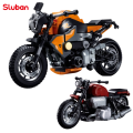 New Motorcycle Building Blocks Stable Base Model Bricks Cool Shape Kit Ornaments Educational Toys For Children. 