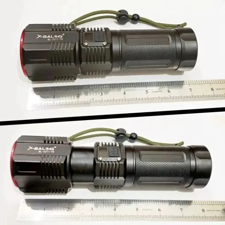 SY-2211 High Power LED Flashlight – Rechargeable Torch with Zoom ...