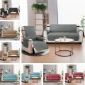 Sofa Covers Water Resistant Couch Cover Reversible Furniture Protector with Non-slip Elastic Straps for Kids Dogs Sofa Slipcover. 