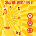 Screaming Chicken Toy Yellow Rubber Squaking Chicken Toy Novelty and Durable Rubber Chicken Gag Dog Toys Gift for Boys Girls Rubber Squeaky Strong Tough Chew Puppy Play Toy for Dog. 