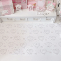 Leather Desk Pad Protector Pink Bunny Gradient Rabbit Love Mouse Pad Office Desk Mat Waterproof Non-Slip PU Desk Blotter Pad. 