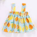 Summer Newborn Baby Clothes For Girls Boys Set Print Thin Mini Dress And PP Shorts 2Pcs Set Infant Baby Clothing Outfit 6-24M.