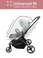 Full Coverage Baby Stroller Mosquito Net, Fine Mesh Insect Shield for Complete Summer Protection. 
