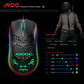 Hot sale HXSJ J900 Gaming Mice RGB Luminous lightweight Macro Programming Hollow Ergonomics Wired mouse for Laptop game Office. 