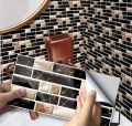 Colorful self-adhesive Mosaic Tile Stickers for home decor, ideal for kitchen and also great as wall decor or wallpaper border. 