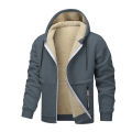 Animal Game Casual Hoodies for Men Heavyweight Fleece Sweatshirt Thick Sherpa Lined Hooded Zipper Jacket Thick Streetwear Coats.